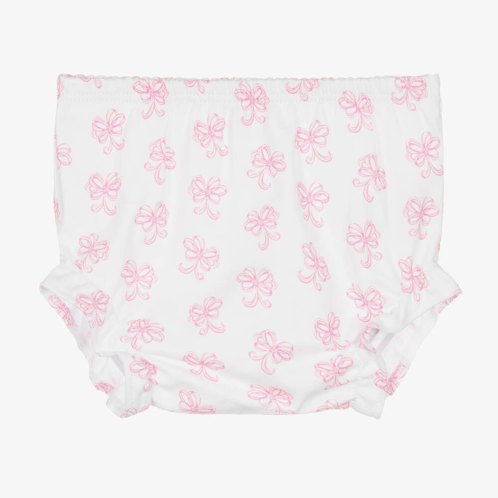 Kissy Kissy-Розовое платье из хлопка пима с бантиками | Childrensalon Outlet