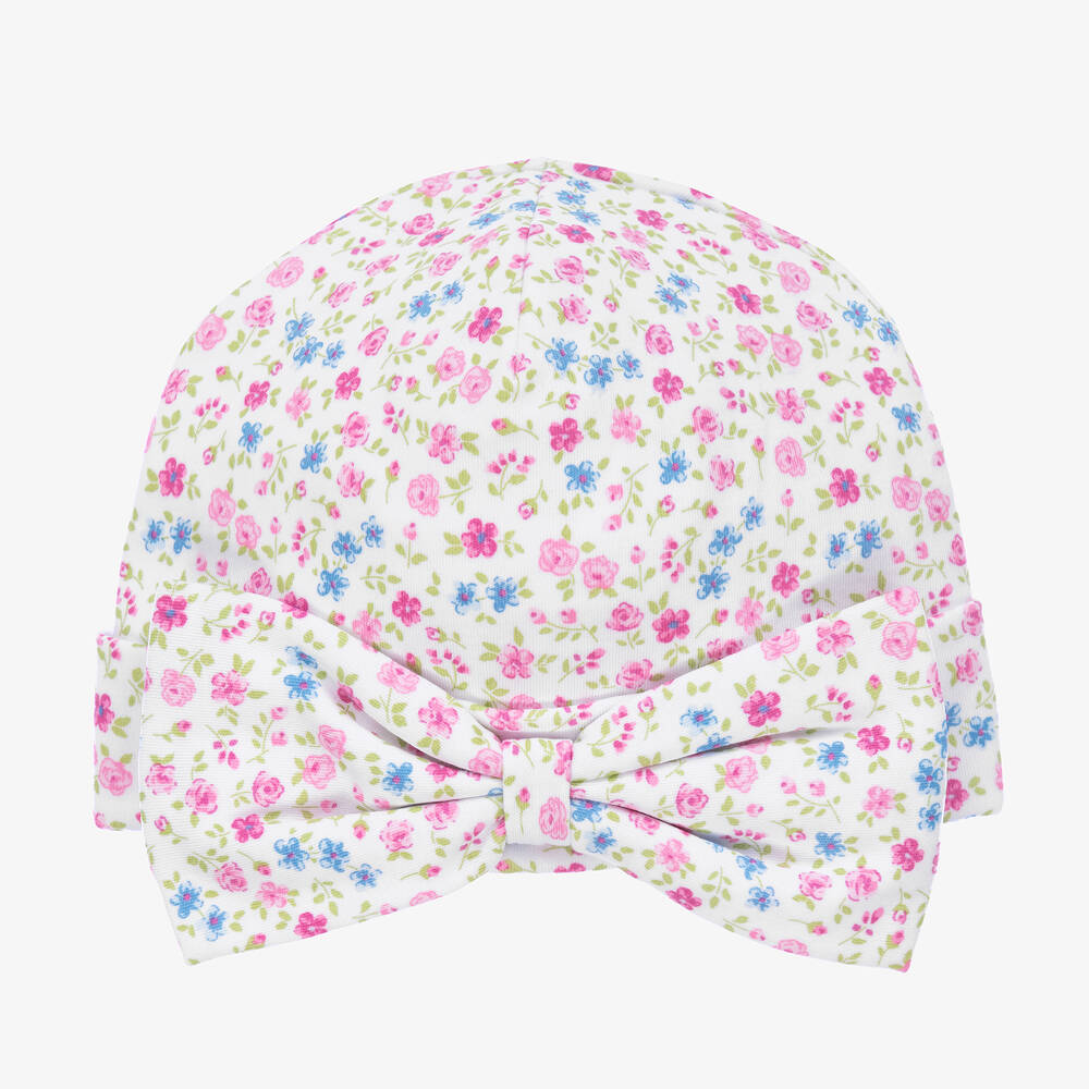 Kissy Kissy - Girls Pima Cotton Floral Fantasy Hat | Childrensalon
