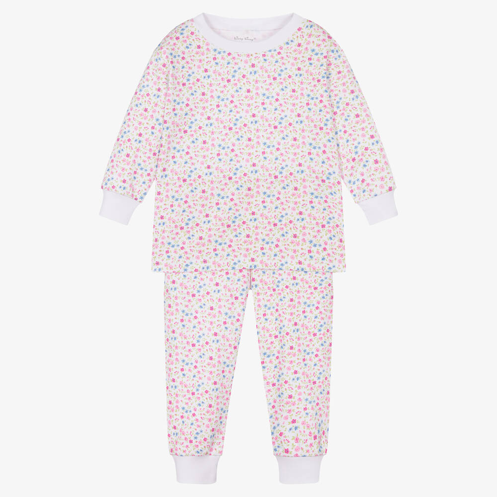 Kissy Kissy - Girls Pima Cotton Floral Fantasy Pyjamas | Childrensalon