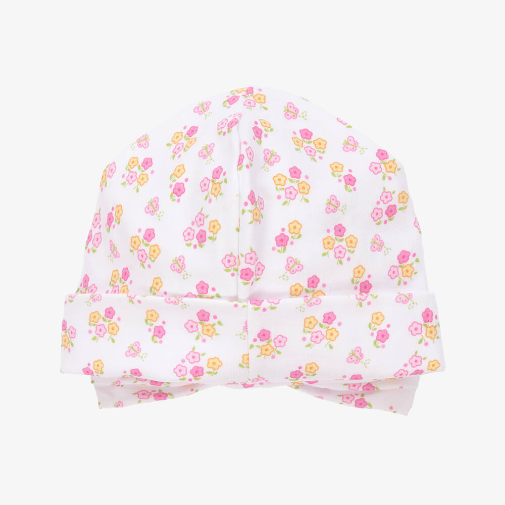 Kissy Kissy-قبعة قطن بيما لون أبيض للمولودات | Childrensalon Outlet
