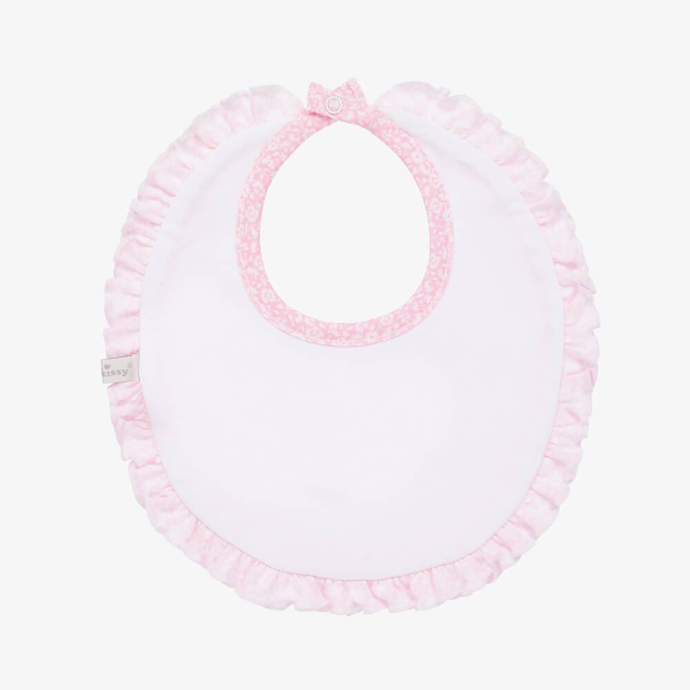 Kissy Kissy-Girls Pink Autumn Floral Bib | Childrensalon Outlet