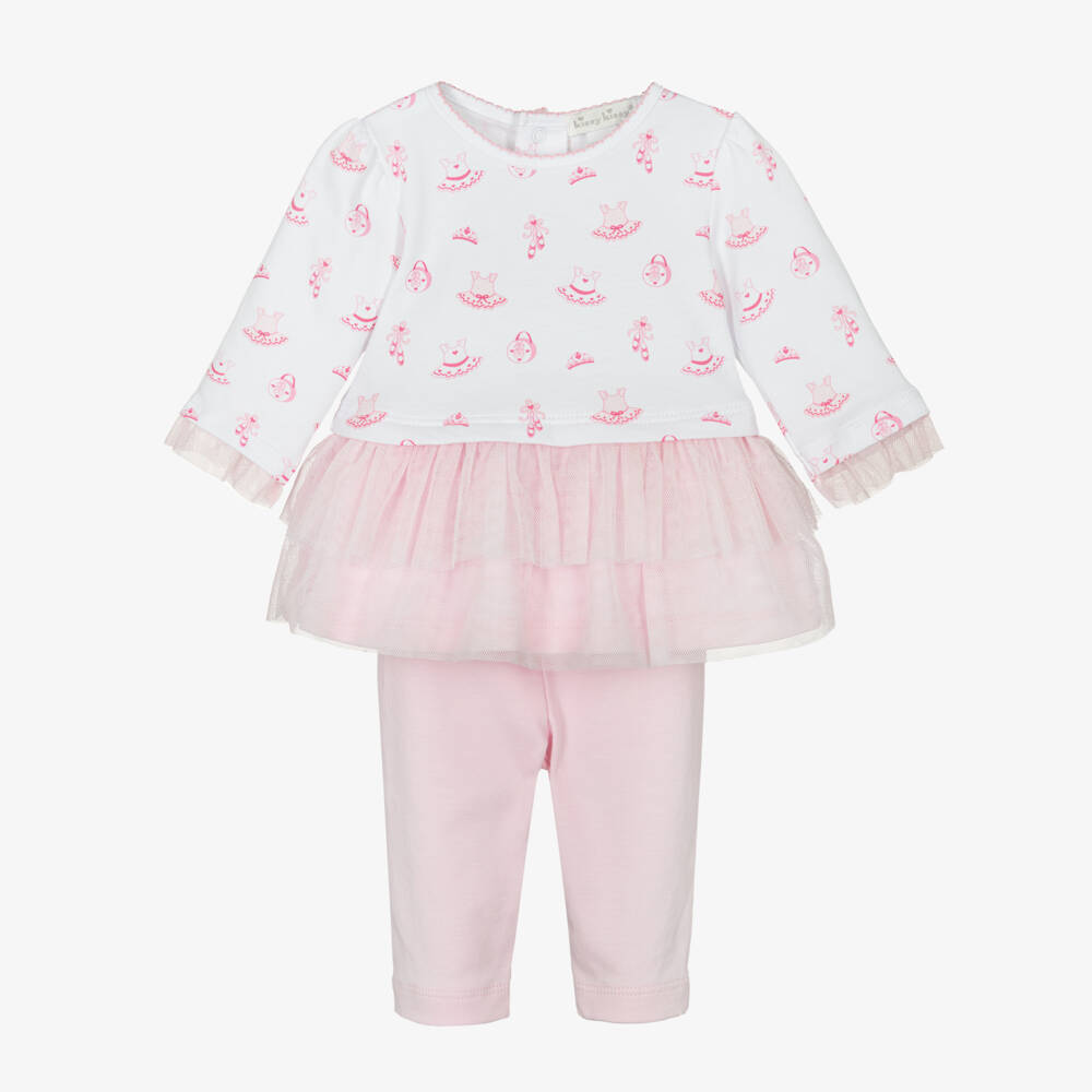 Kissy Kissy-Girls Pink Ballerina Leggings Set | Childrensalon Outlet