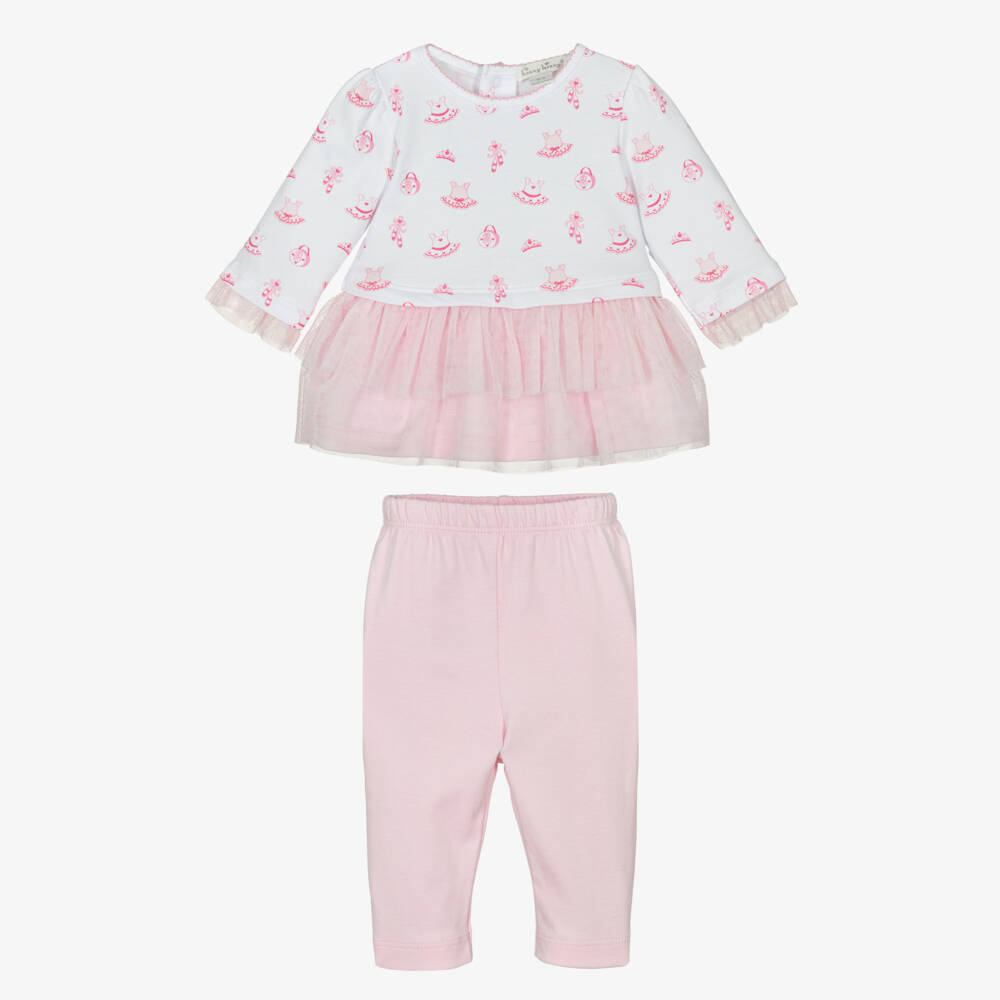 Kissy Kissy-Girls Pink Ballerina Leggings Set | Childrensalon Outlet