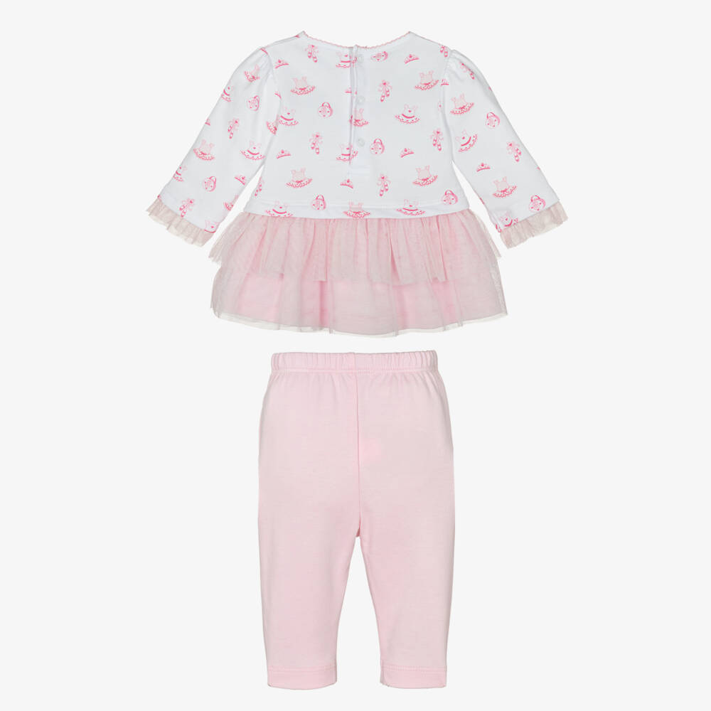 Kissy Kissy-Girls Pink Ballerina Leggings Set | Childrensalon Outlet