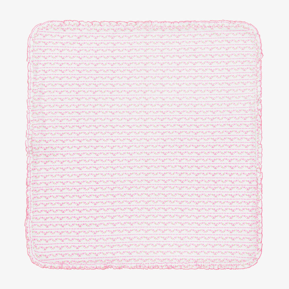 Kissy Kissy - Розовое одеяло в цветочек (73см) | Childrensalon