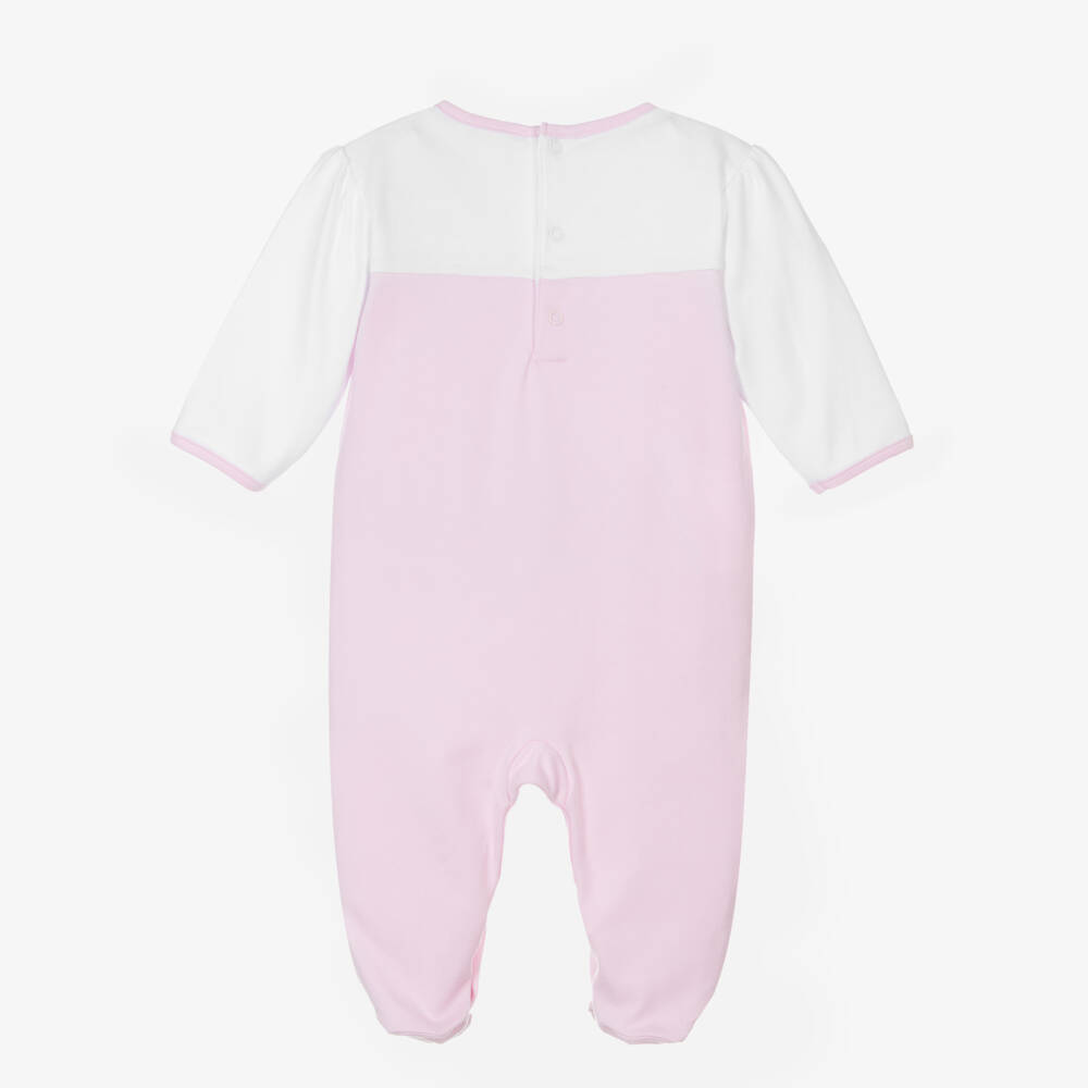 Kissy Kissy-أفرول بيبي غرو قطن بيما لون زهري للمولودات | Childrensalon Outlet