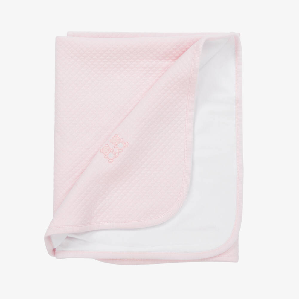 Kissy Kissy-Girls Pink Bear Cub Blanket | Childrensalon Outlet