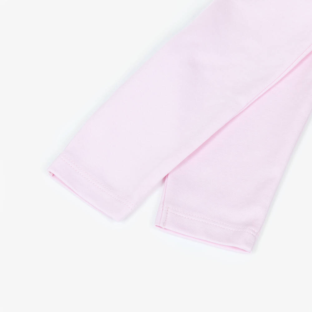 Kissy Kissy-Girls Pink Bow Pima Cotton Ensemble | Childrensalon Outlet