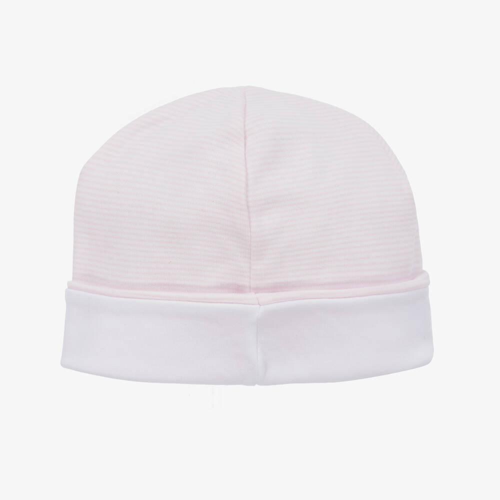 Kissy Kissy-قبعة قطن بيما لون زهري فاتح للمولودات | Childrensalon Outlet