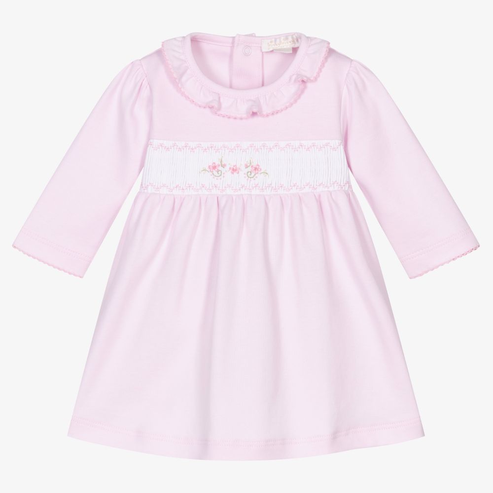 Kissy Kissy - Rosa Baumwollkleid-Set mit Blumen (M) | Childrensalon