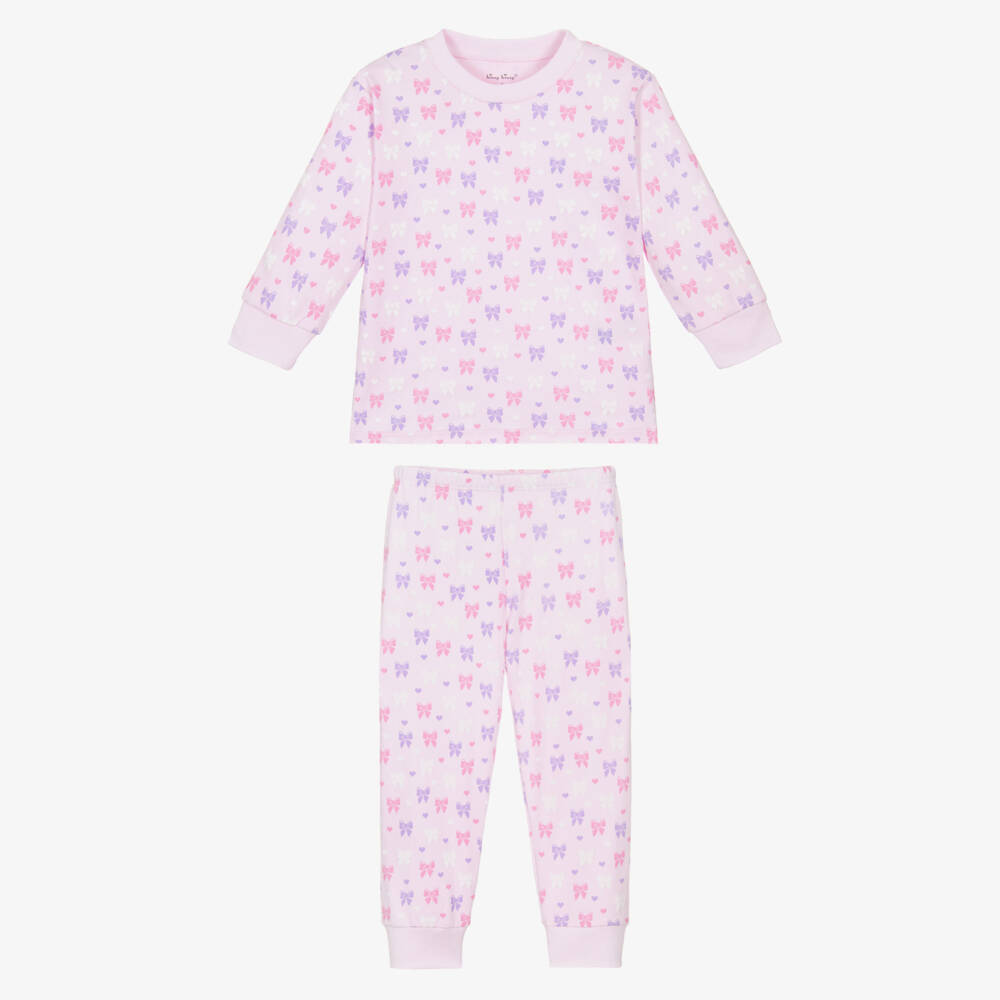 Kissy Kissy-Girls Pink Cozy Bow Pyjamas | Childrensalon Outlet