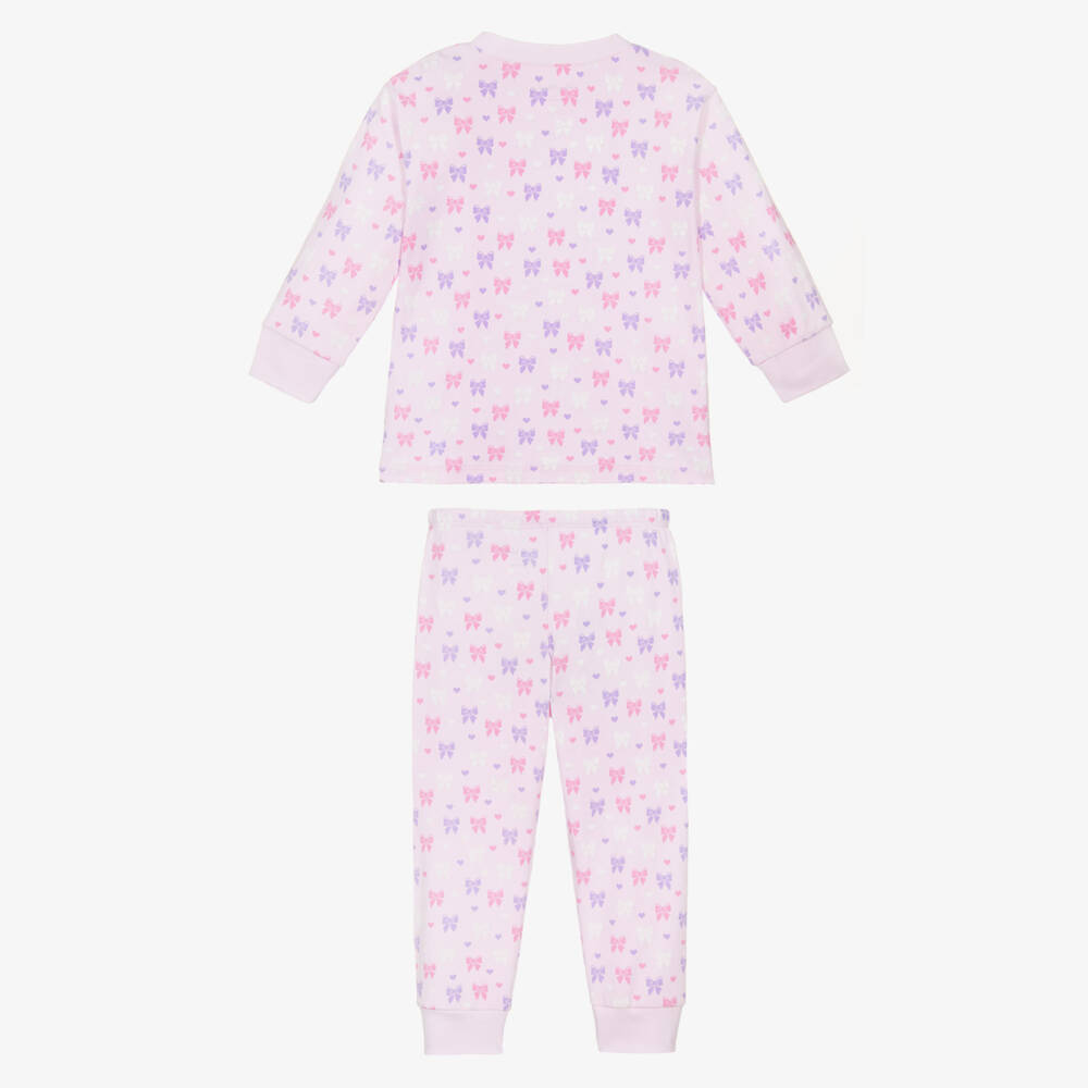Kissy Kissy-Girls Pink Cozy Bow Pyjamas | Childrensalon Outlet