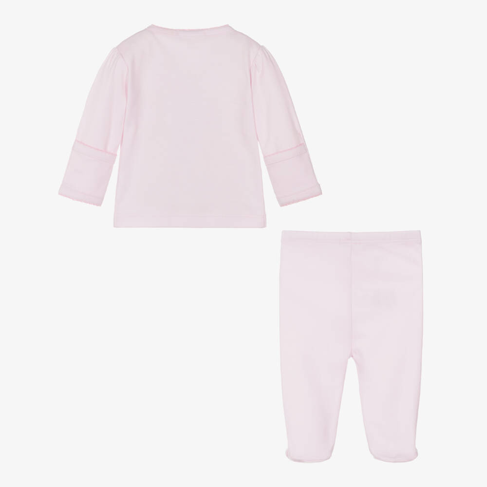 Kissy Kissy-Girls Pink Elephant Pima Babygrow | Childrensalon Outlet