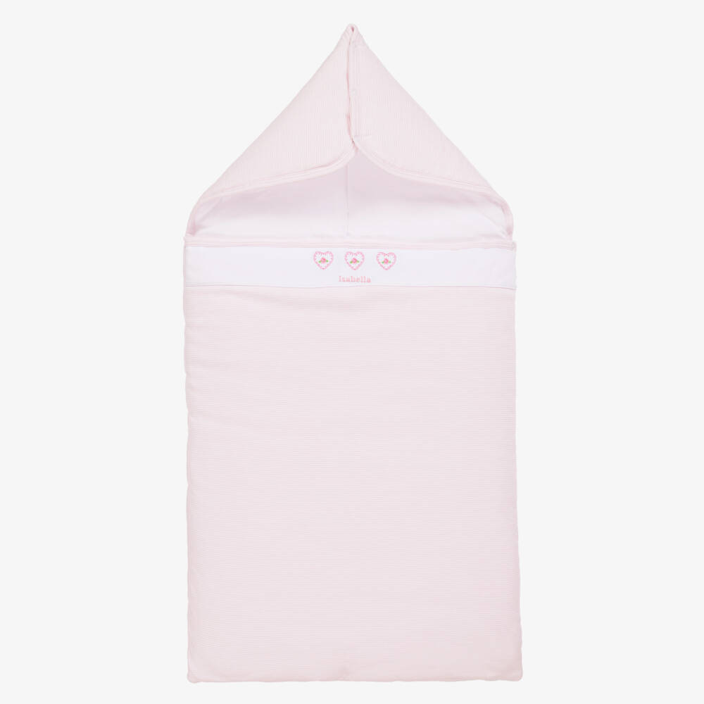 Kissy Kissy-Girls Pink Embroidered Cotton Nest | Childrensalon Outlet