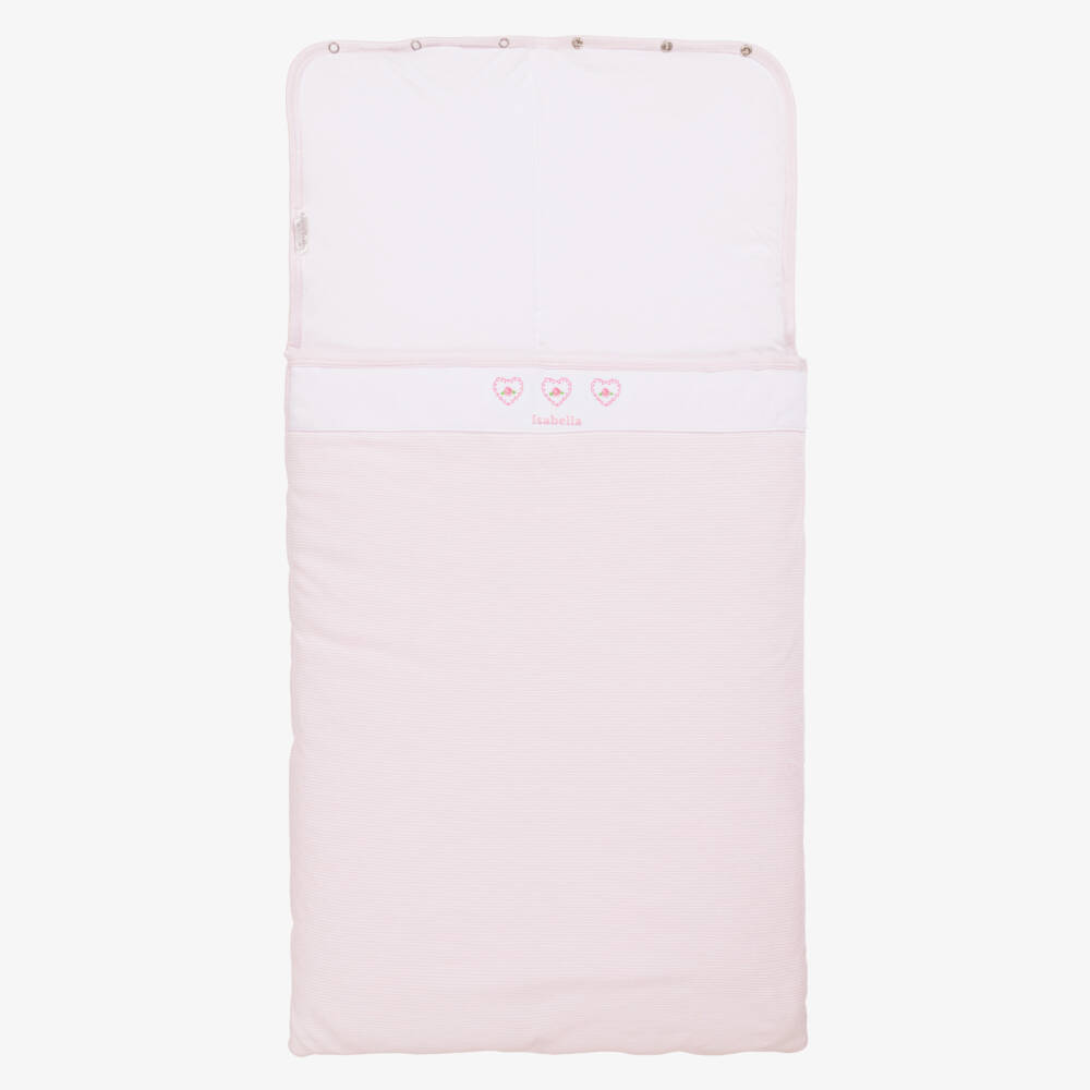 Kissy Kissy-Girls Pink Embroidered Cotton Nest | Childrensalon Outlet