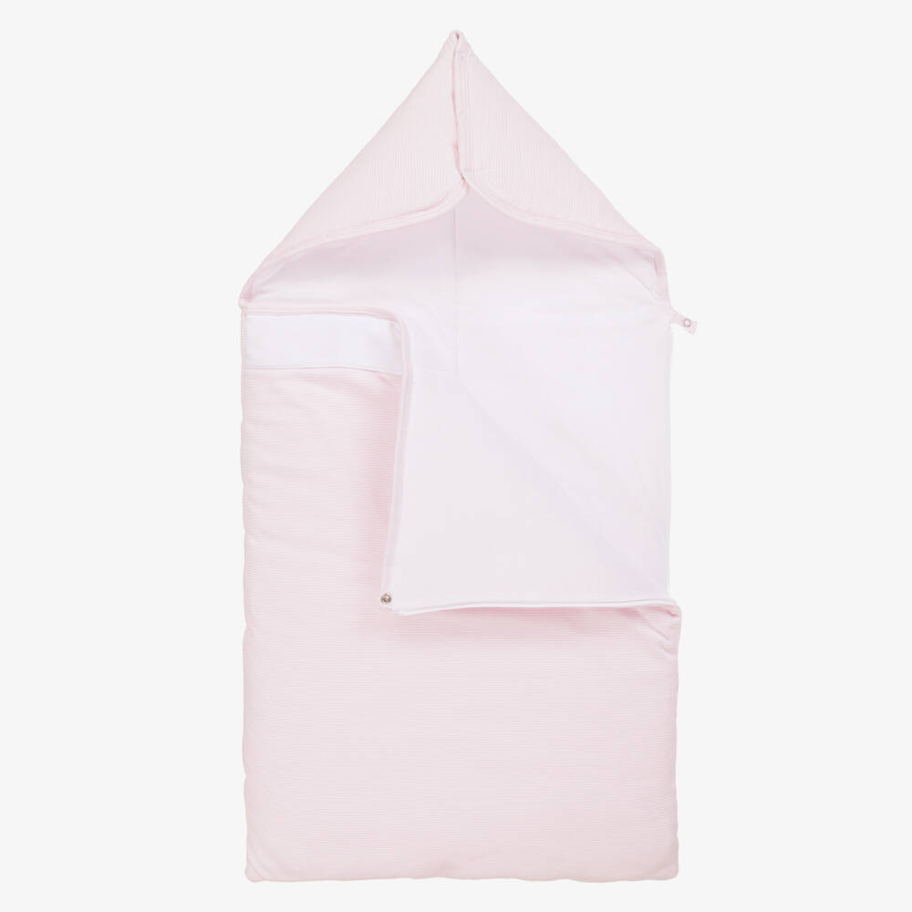 Kissy Kissy-Girls Pink Embroidered Cotton Nest | Childrensalon Outlet