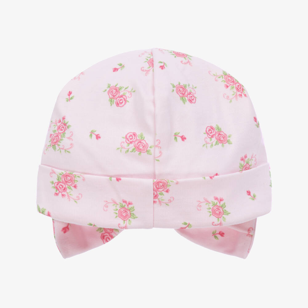Kissy Kissy-Girls Pink Floral Bow Hat | Childrensalon Outlet