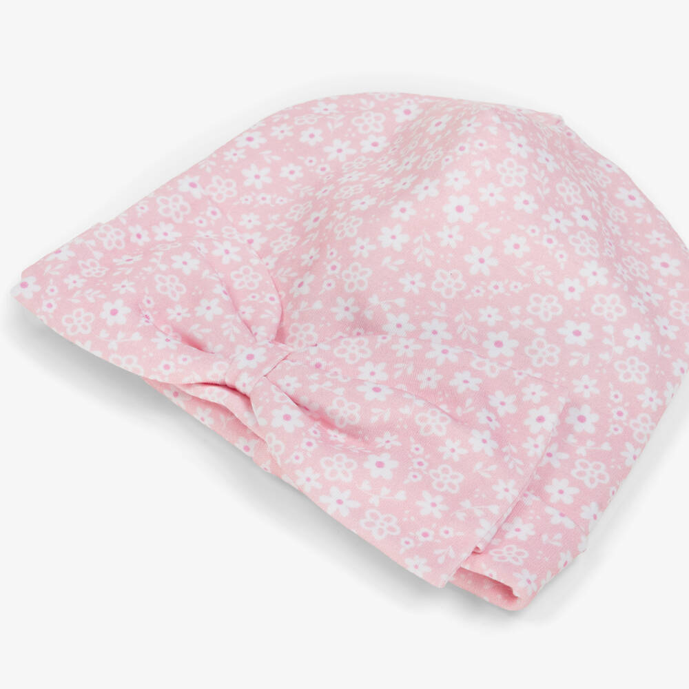 Kissy Kissy-Girls Pink Floral Bow Hat | Childrensalon Outlet