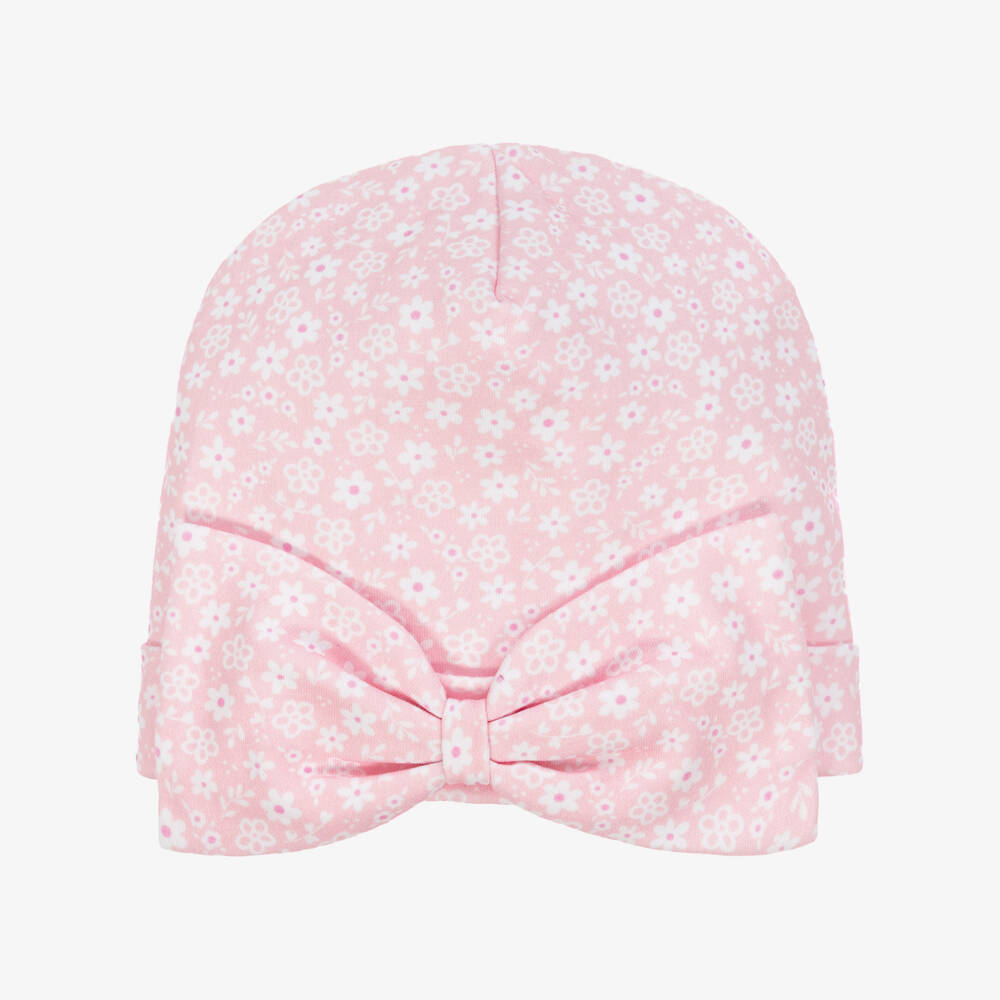 Kissy Kissy-Girls Pink Floral Bow Hat | Childrensalon Outlet
