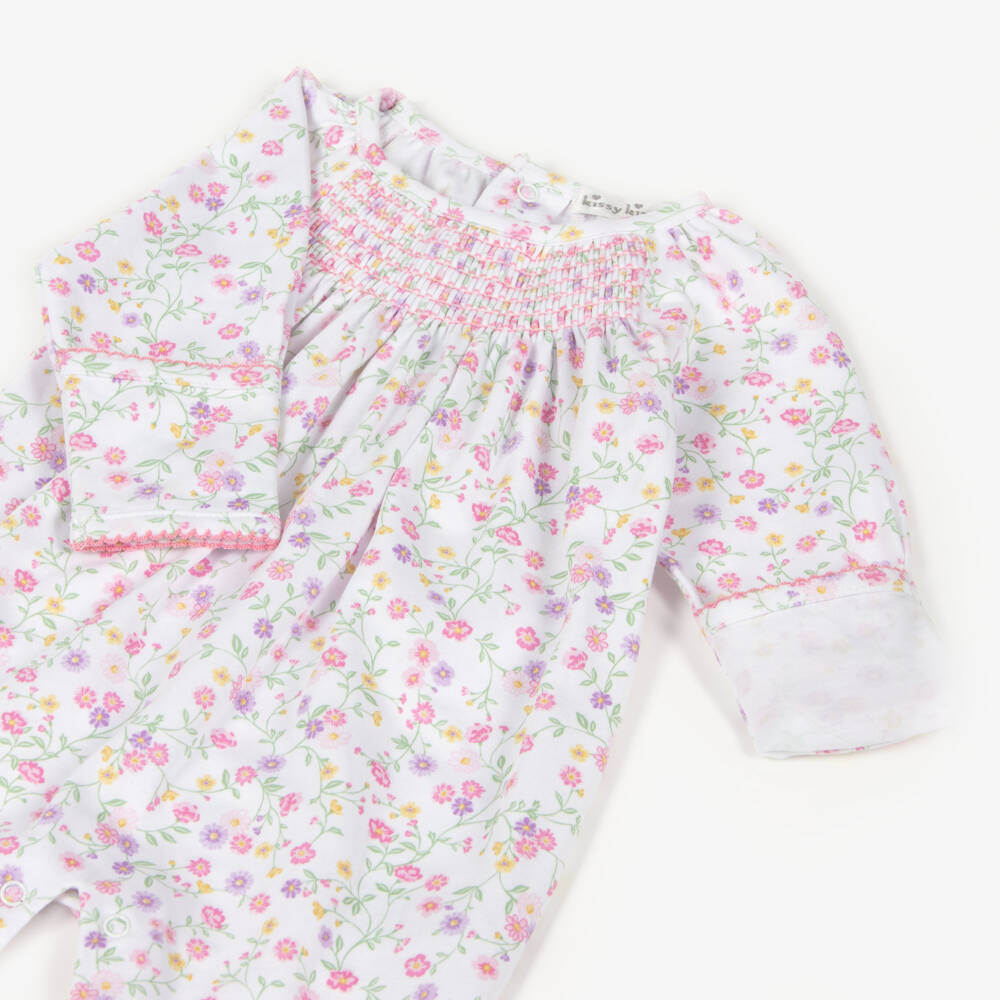 Kissy Kissy-Розовый цветочный хлопковый боди для девочек | Childrensalon Outlet