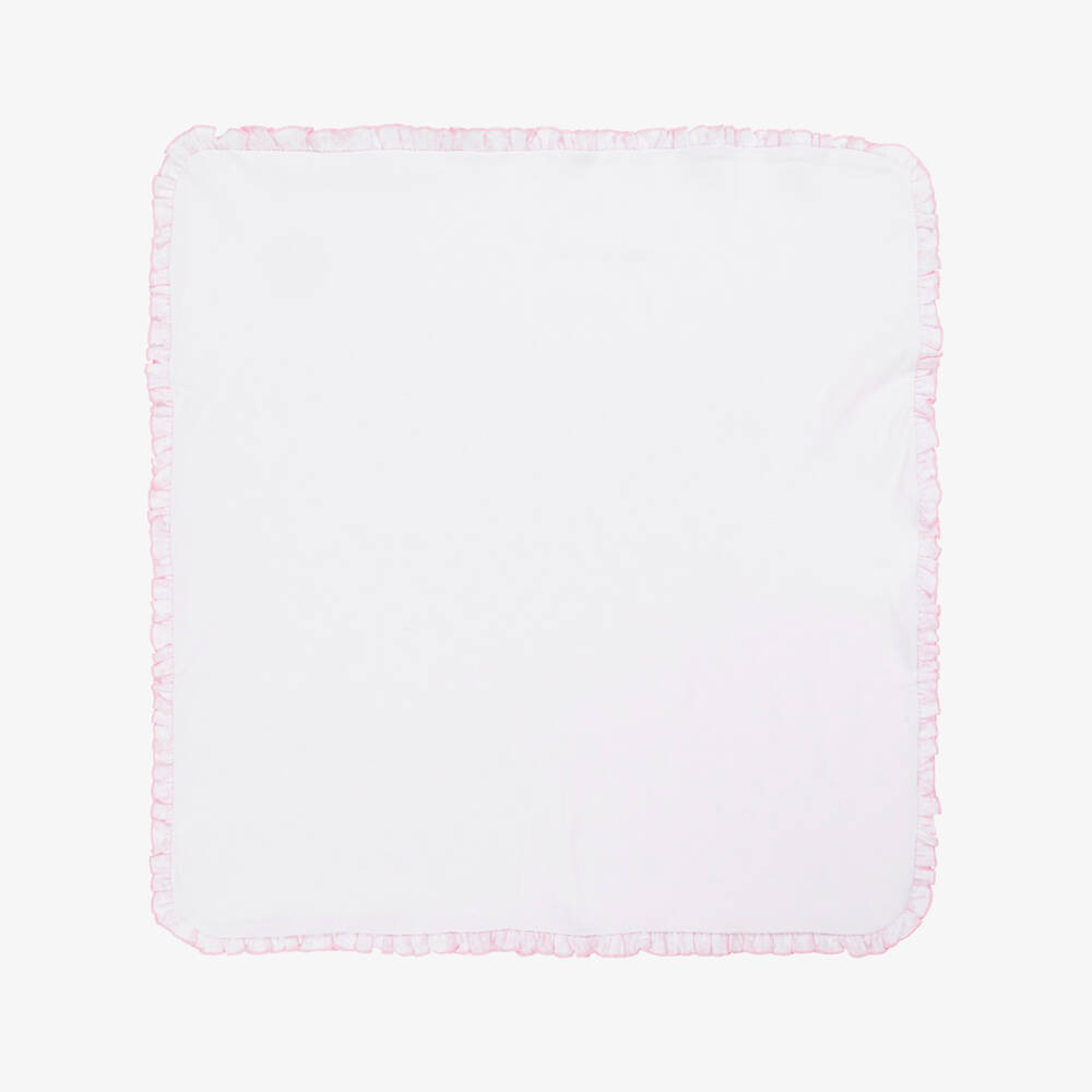 Kissy Kissy-Girls Pink Floral Cotton Blanket | Childrensalon Outlet