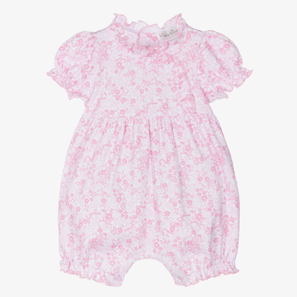 Kissy Kissy-Girls Pink Floral Cotton Shortie | Childrensalon Outlet