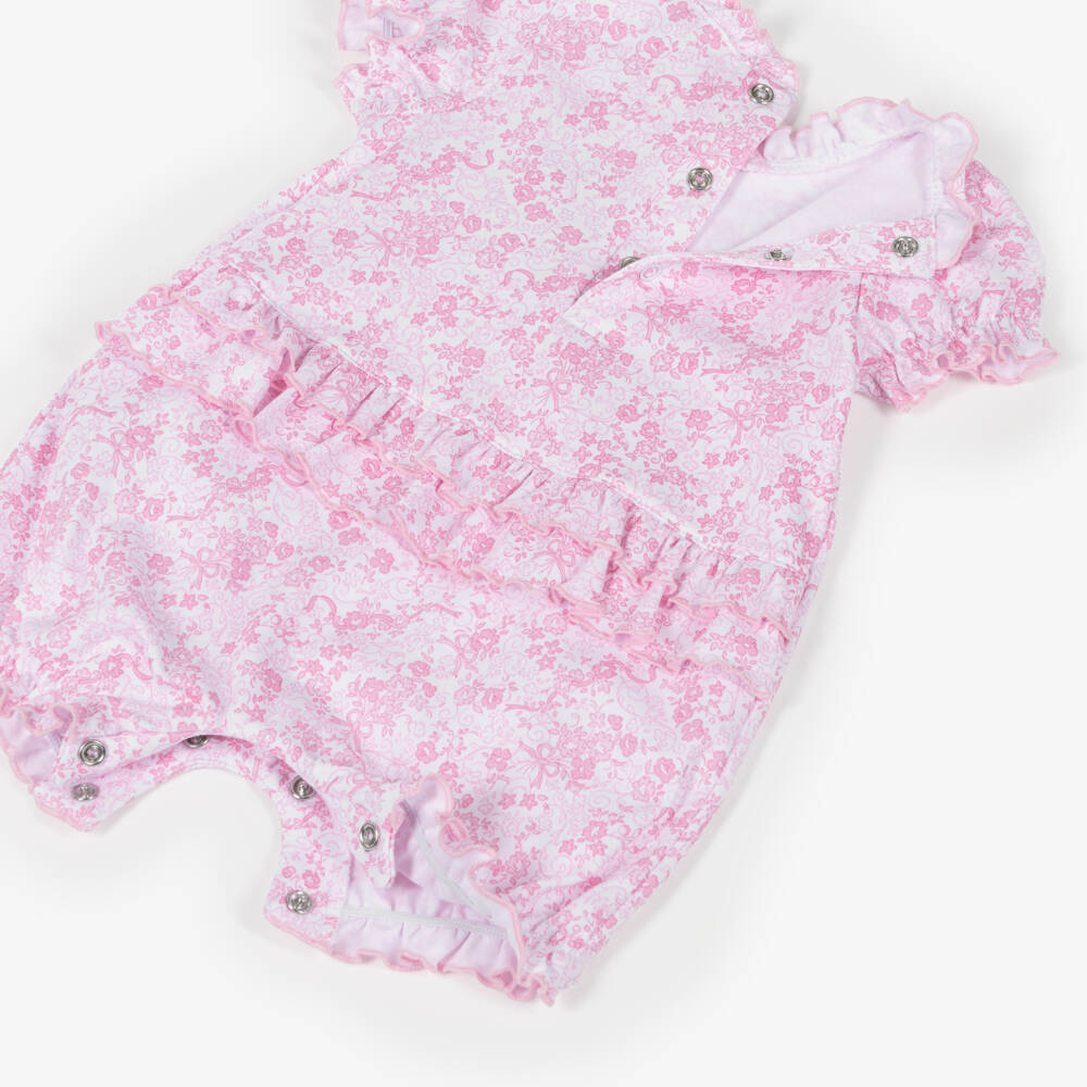 Kissy Kissy-Girls Pink Floral Cotton Shortie | Childrensalon Outlet