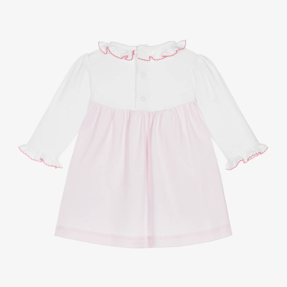 Kissy Kissy-Girls Pink Floral Embroidered Dress | Childrensalon Outlet