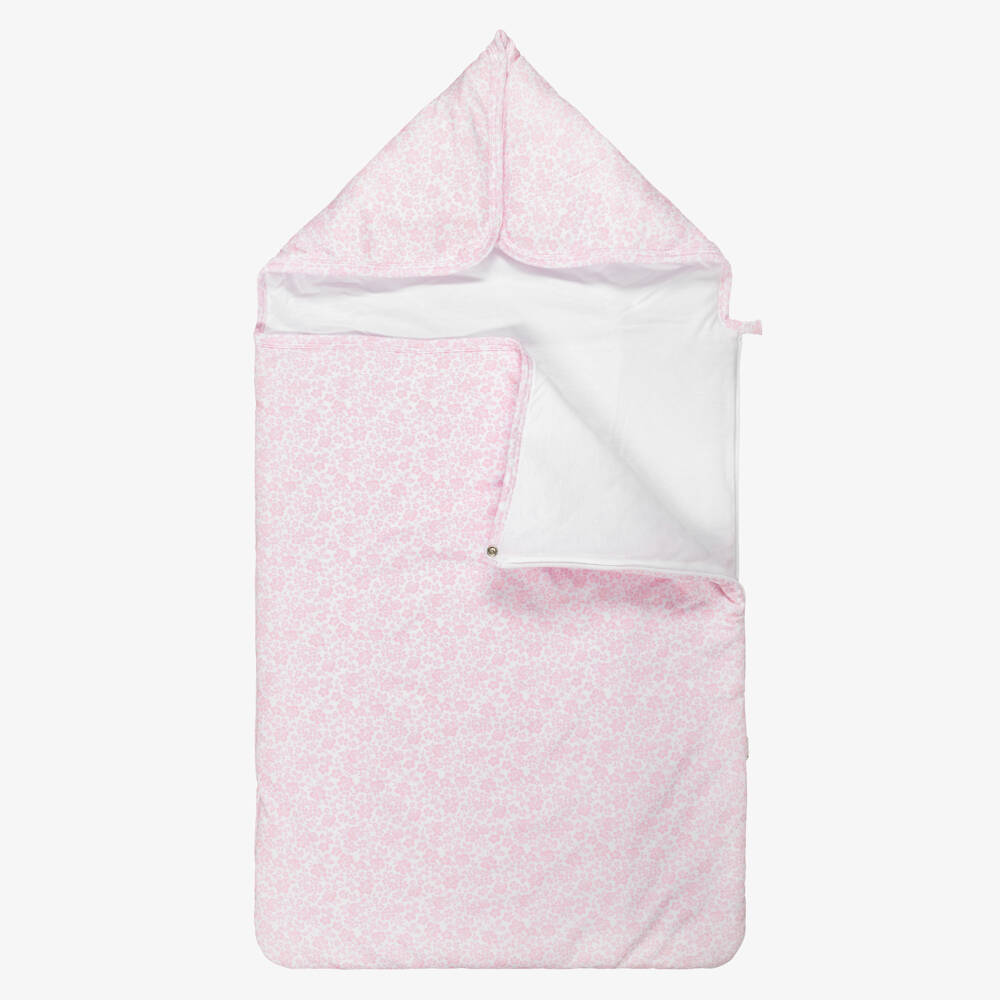 Kissy Kissy-Girls Pink Floral Pima Cotton Country Gardens Nest | Childrensalon Outlet