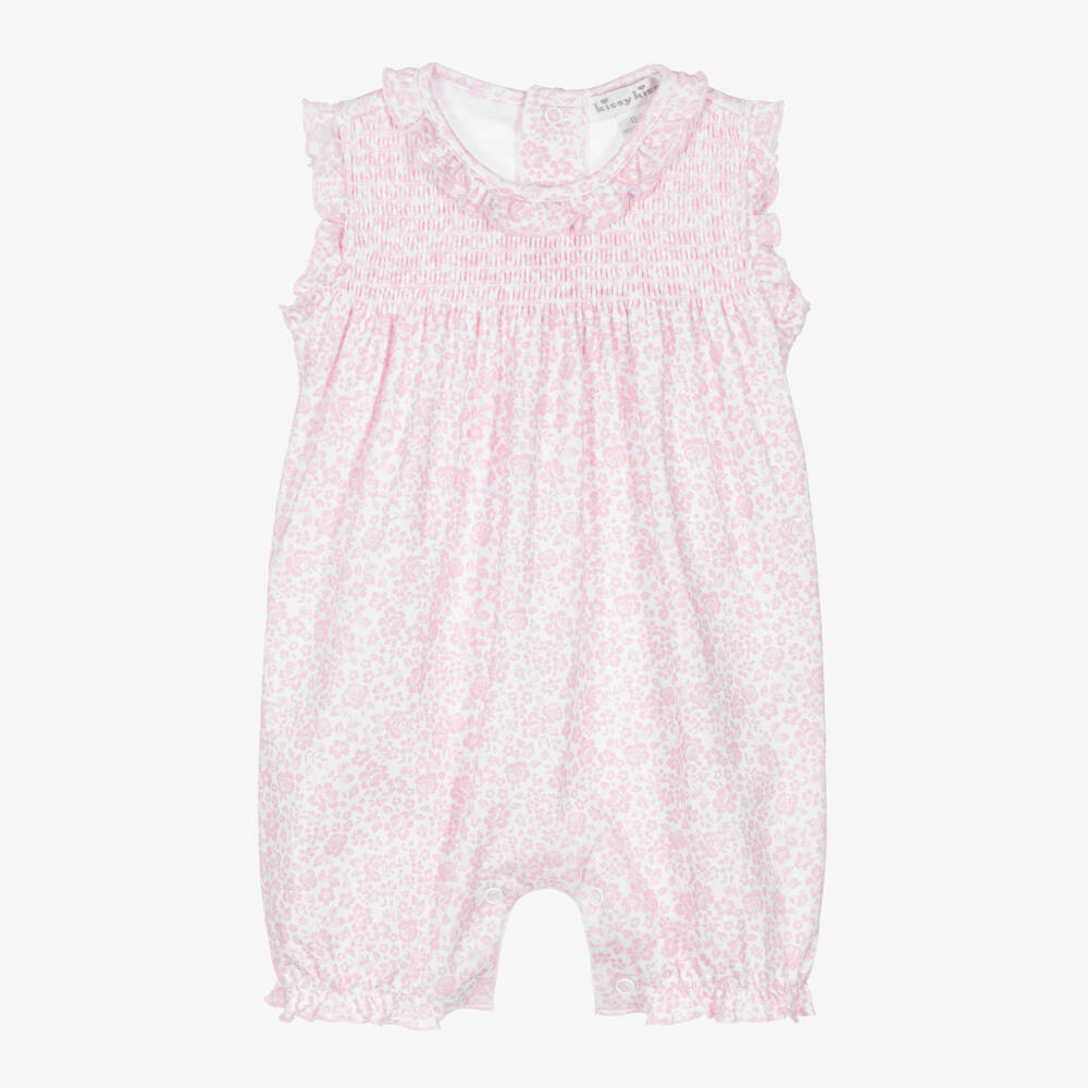Kissy Kissy-Girls Pink Floral Pima Cotton Country Gardens Shortie | Childrensalon Outlet