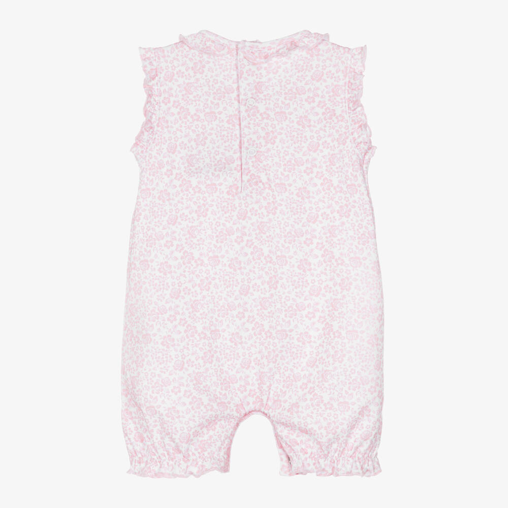 Kissy Kissy-Girls Pink Floral Pima Cotton Country Gardens Shortie | Childrensalon Outlet