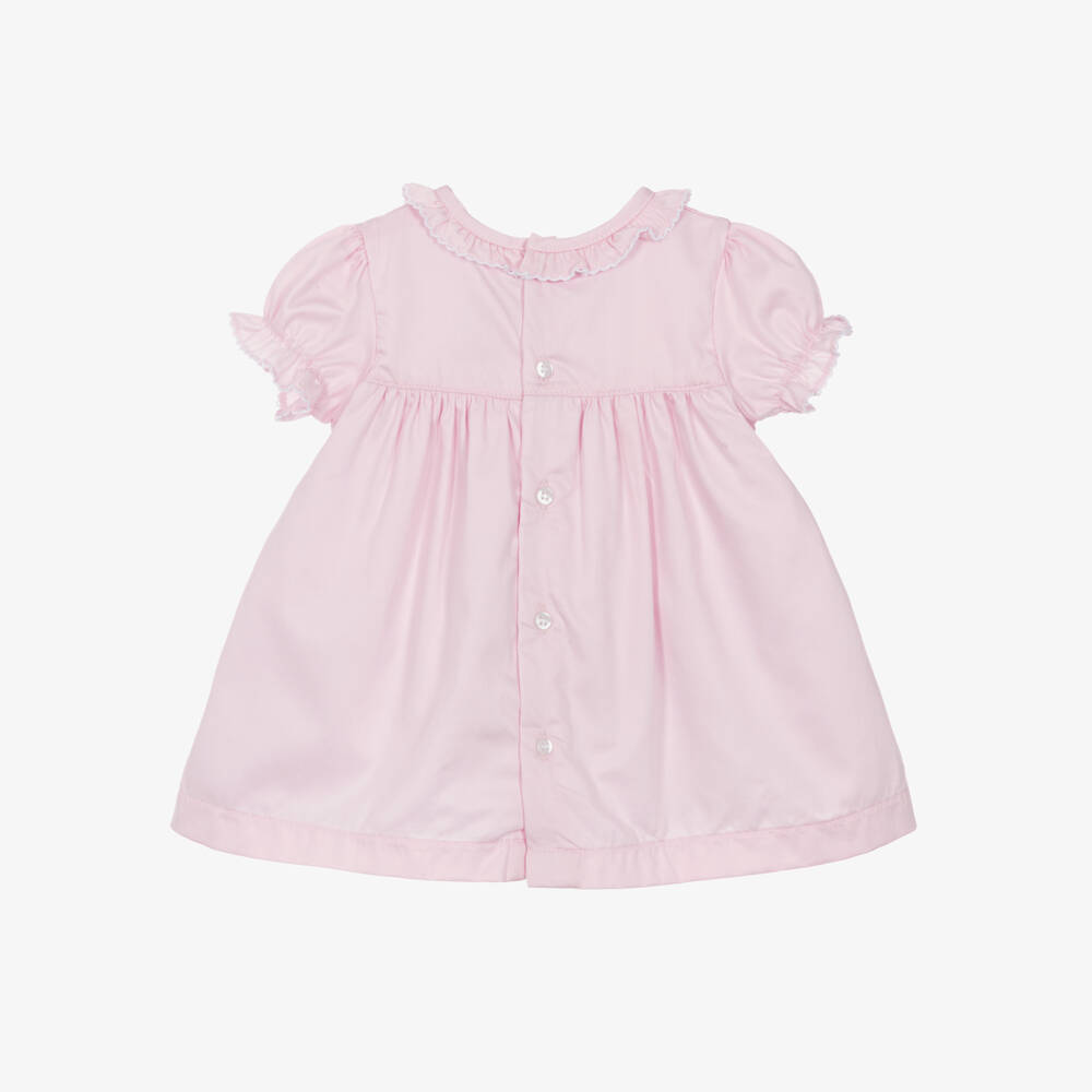 Kissy Kissy-Girls Pink Floral Pima Cotton Dress | Childrensalon Outlet