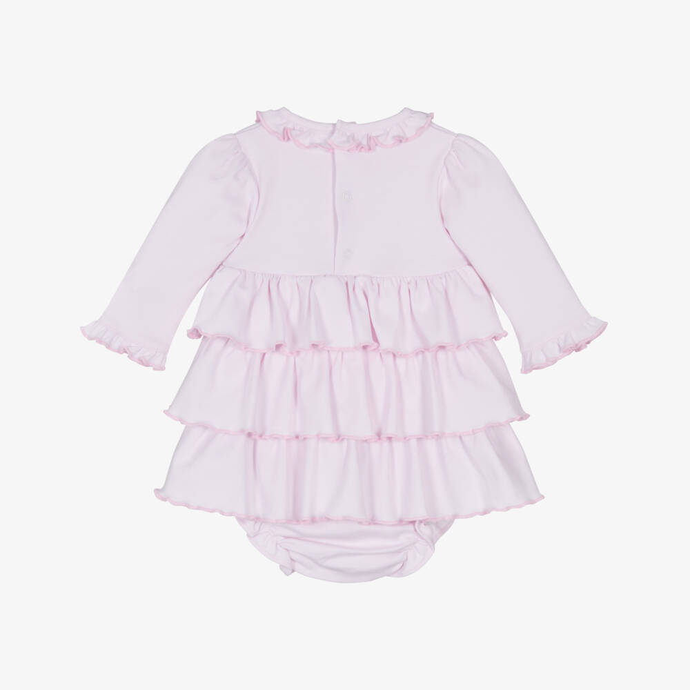 Kissy Kissy-Платье из розового хлопка Пима с цветочным узором для девочек | Childrensalon Outlet