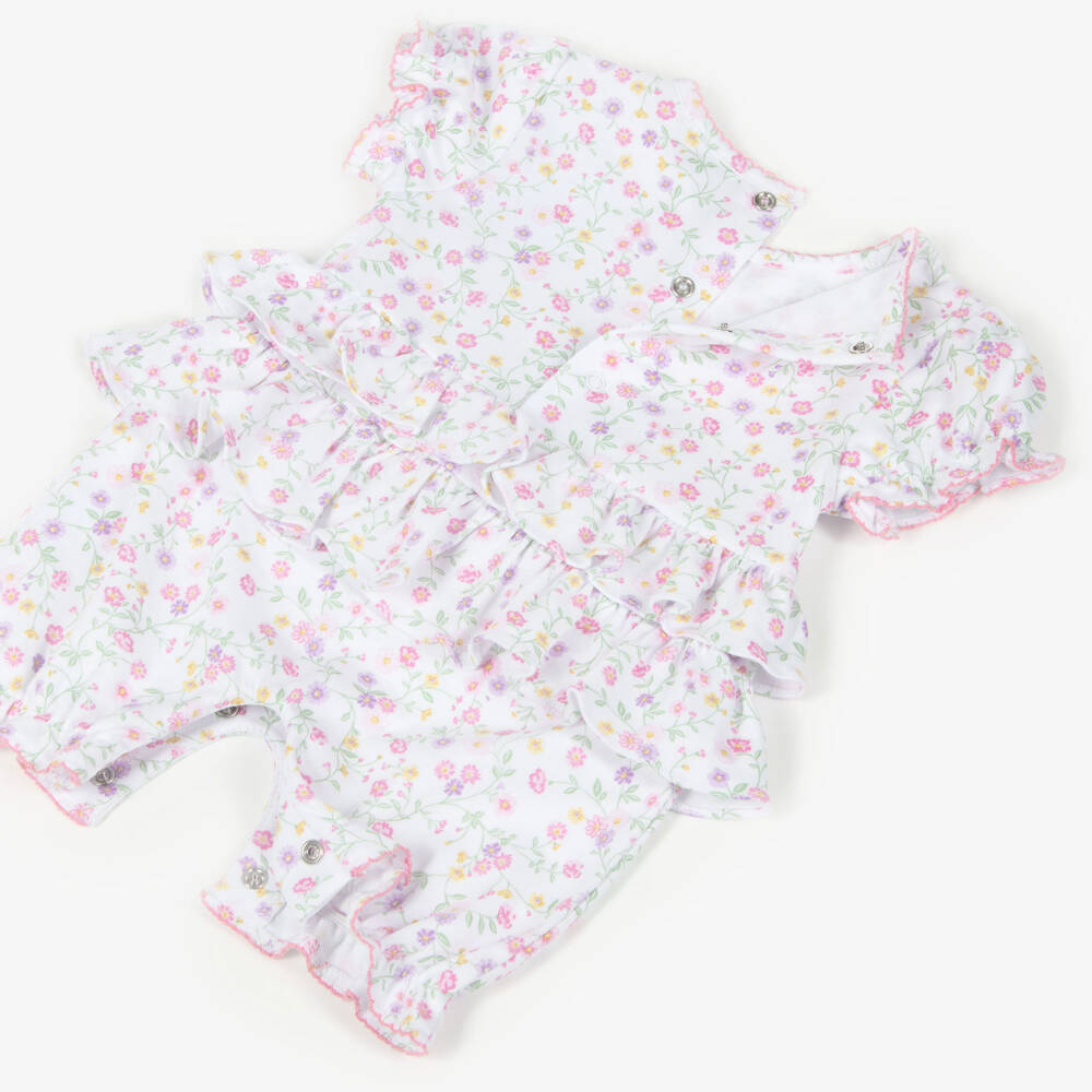Kissy Kissy-Girls Pink Floral Ruffle Shortie | Childrensalon Outlet