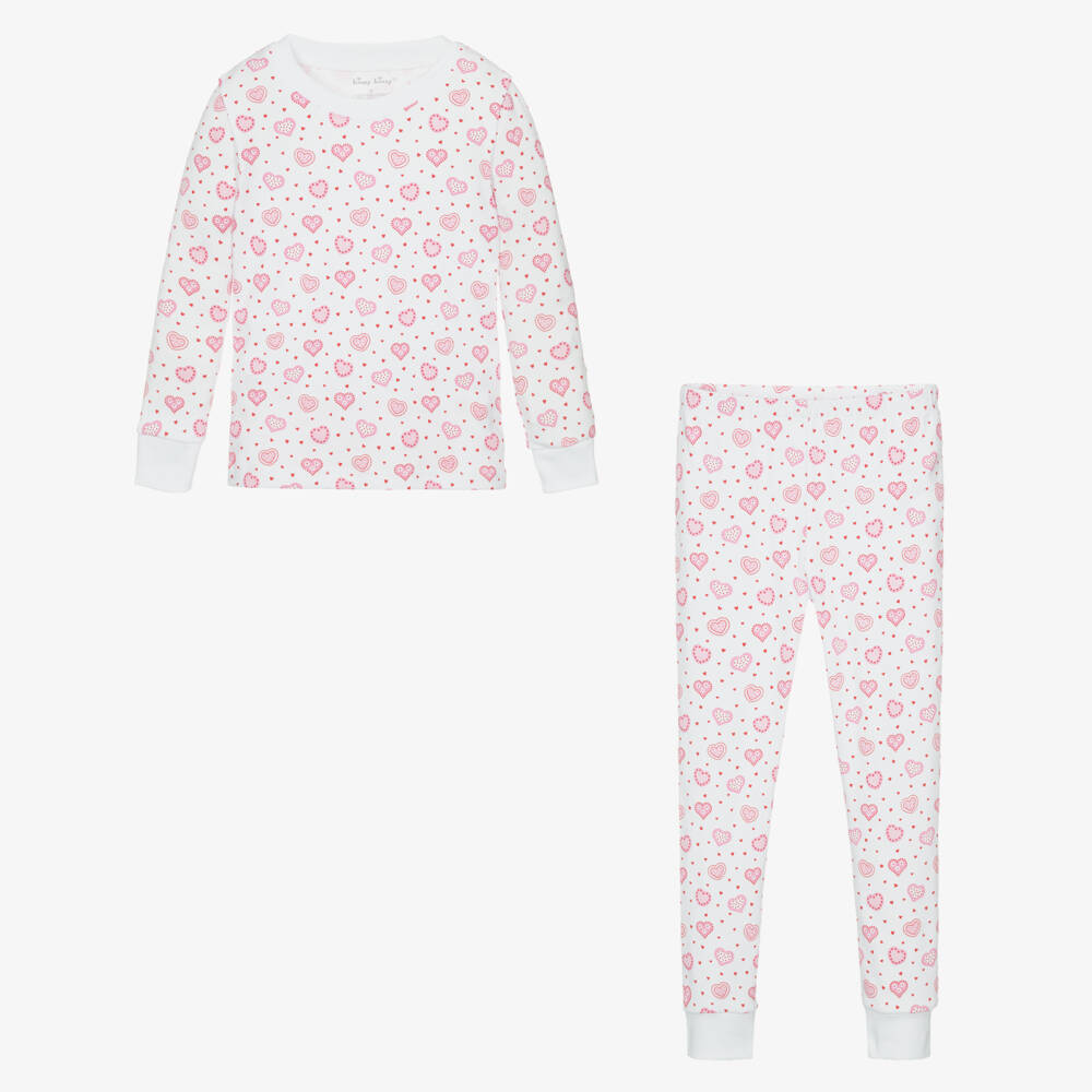 Kissy Kissy-بيجاما وردية حالمة للبنات بنقشة القلوب | Childrensalon Outlet