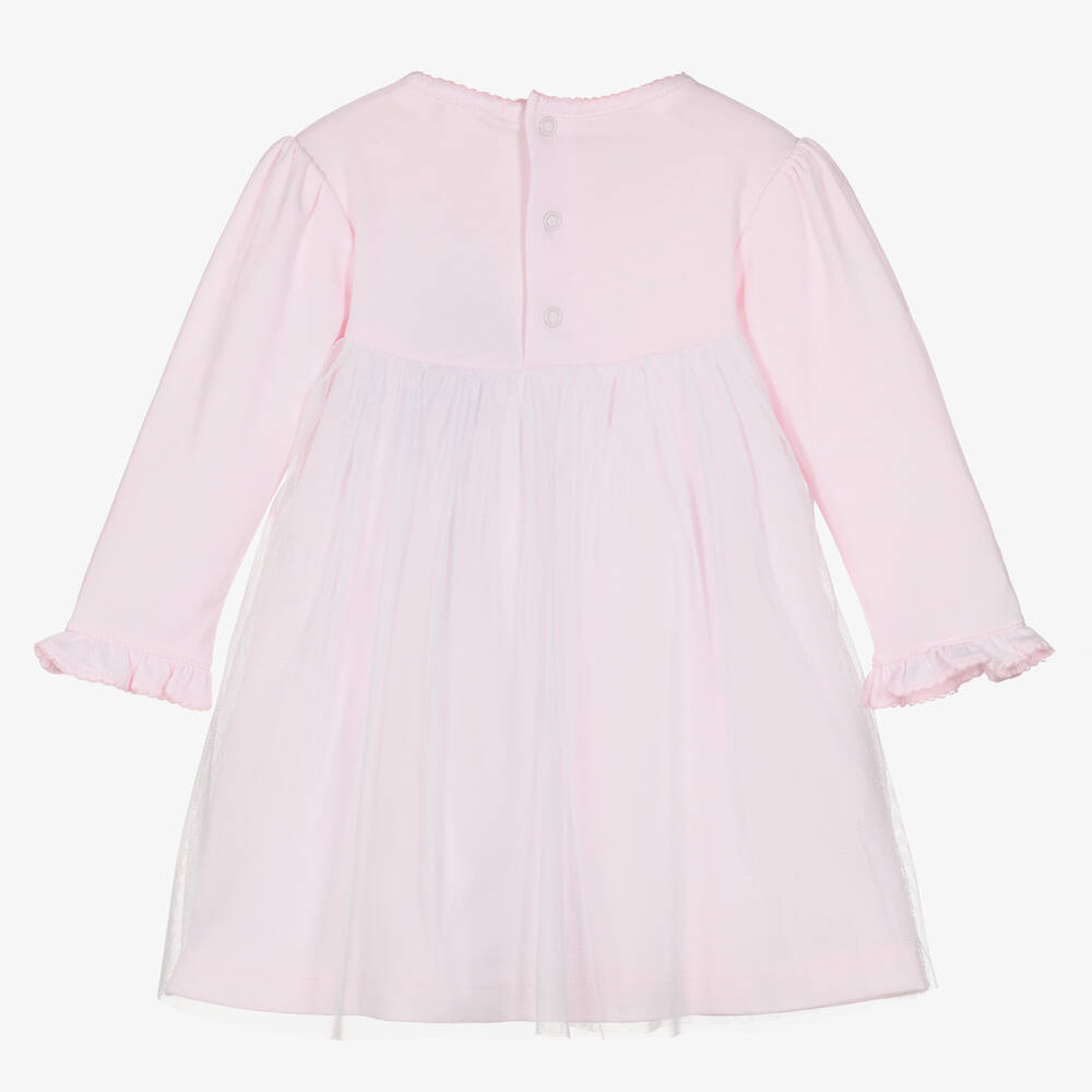 Kissy Kissy-فستان قطن بيما لون زهري للمولودات | Childrensalon Outlet