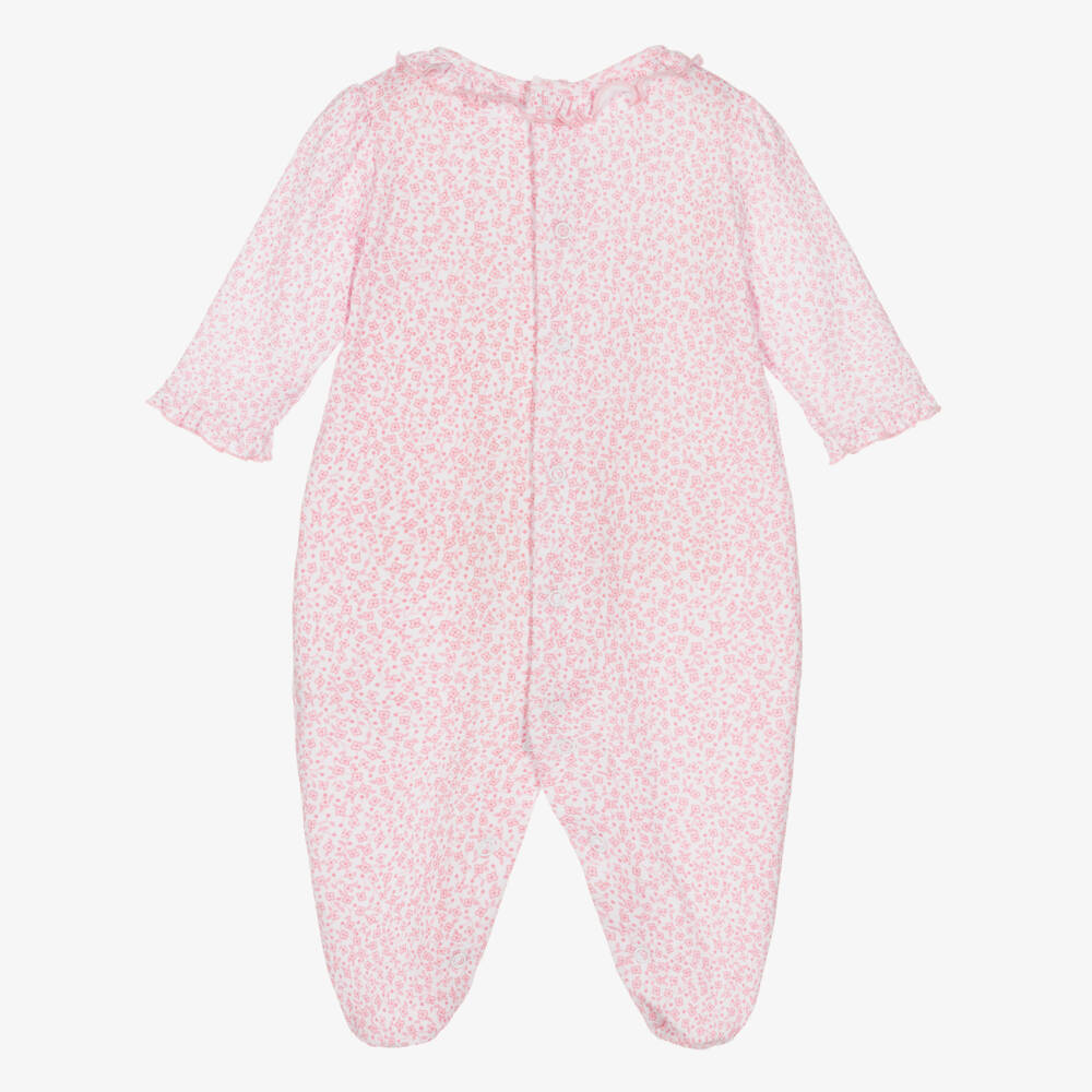 Kissy Kissy-Girls Pink Petite Blooms Babygrow | Childrensalon Outlet