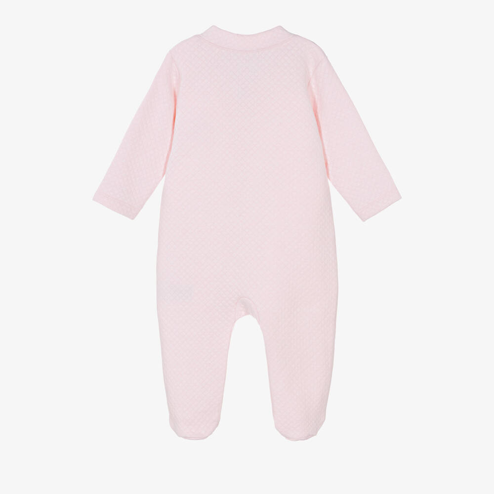 Kissy Kissy-Girls Pink Pima Cotton Babysuit Set | Childrensalon Outlet