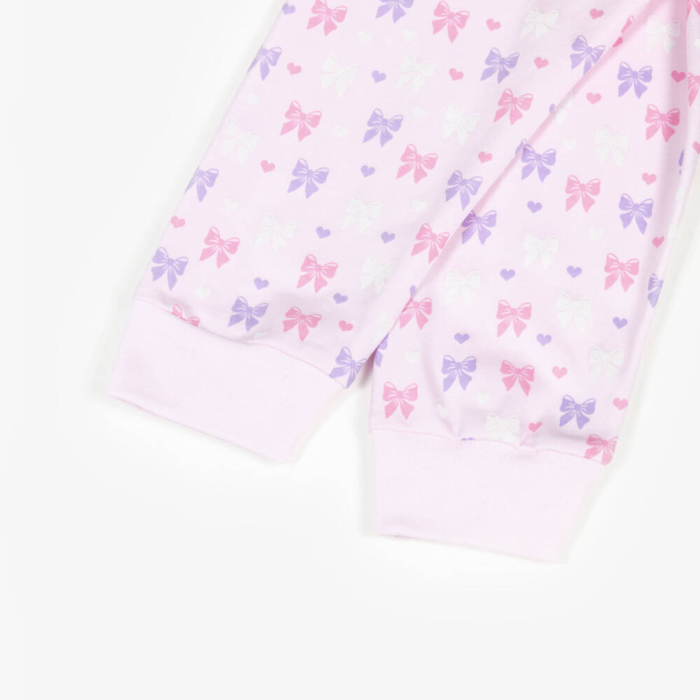 Kissy Kissy-Розовые уютные пижамы с бантом для девочек | Childrensalon Outlet