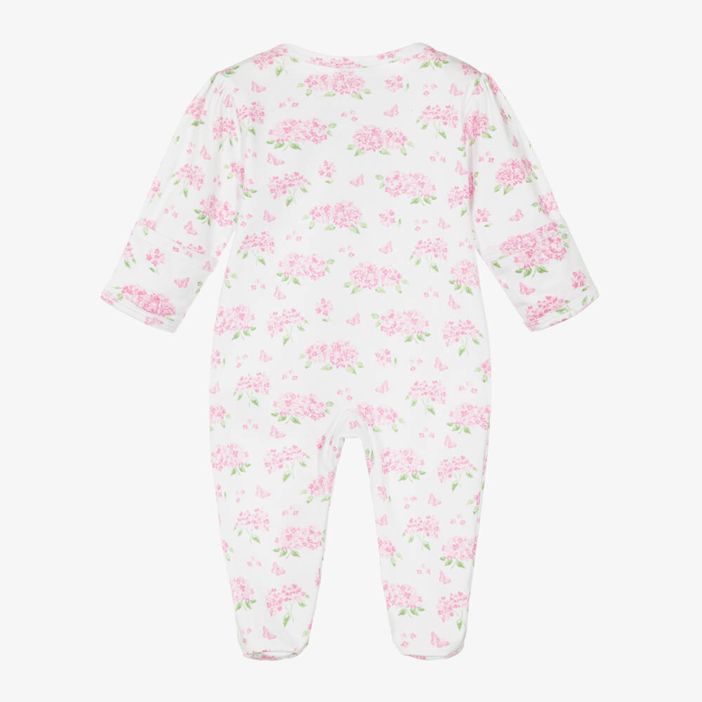 Kissy Kissy-Girls Pink Pima Cotton Blossom Babygrow | Childrensalon Outlet