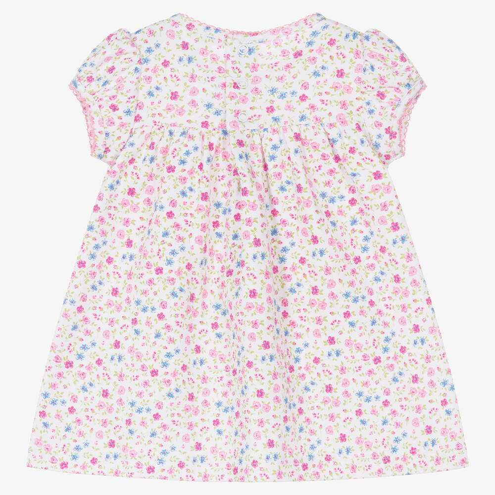 Kissy Kissy-Girls Pink Pima Cotton Floral Fantasy Dress | Childrensalon Outlet