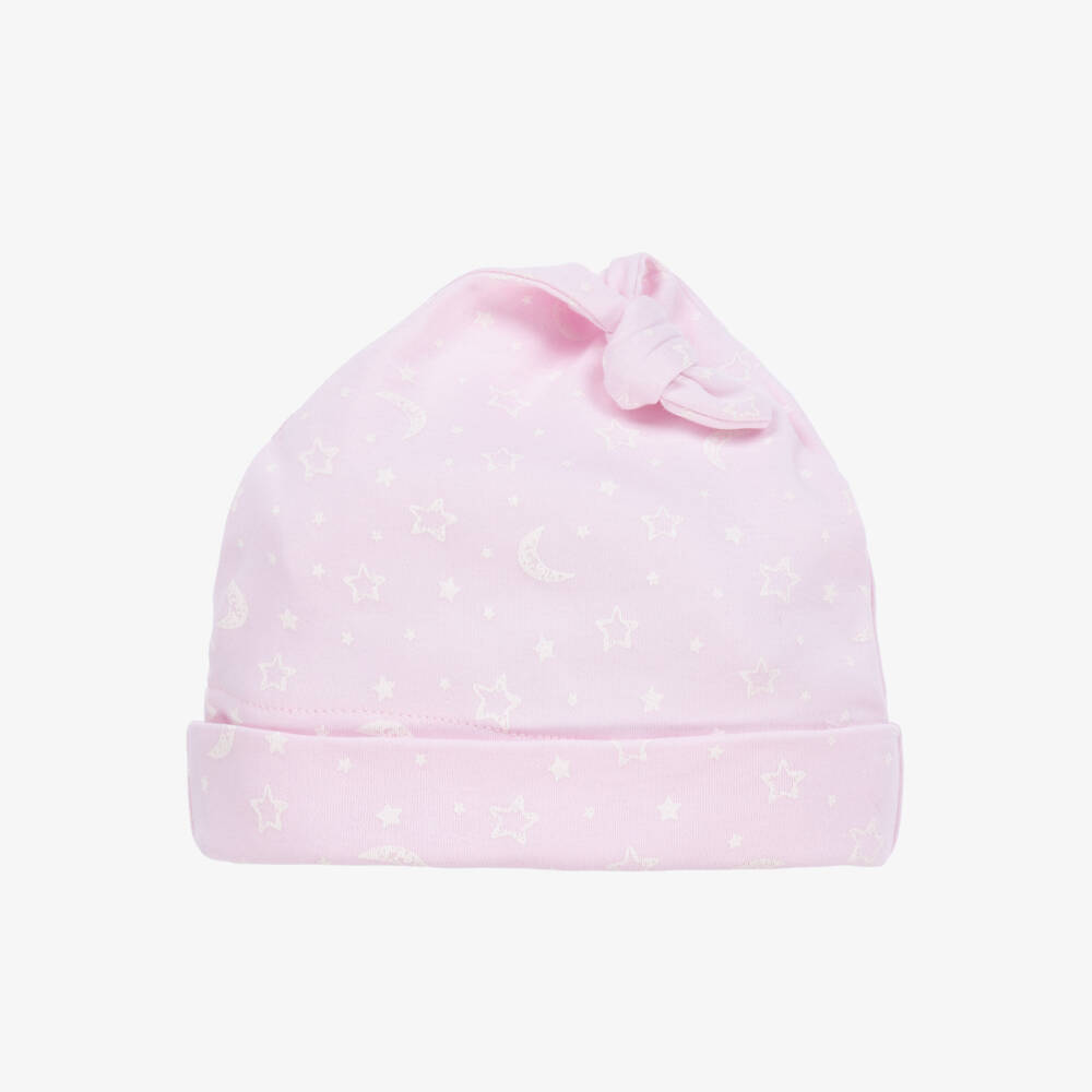 Kissy Kissy-Girls Pink Pima Cotton Moon Hat | Childrensalon Outlet