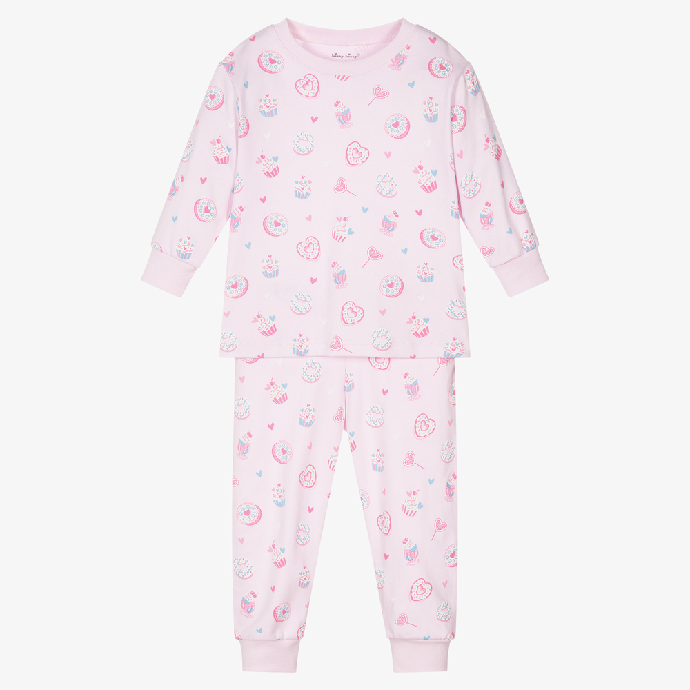 Kissy Kissy - Girls Pink Pima Cotton Pyjamas | Childrensalon