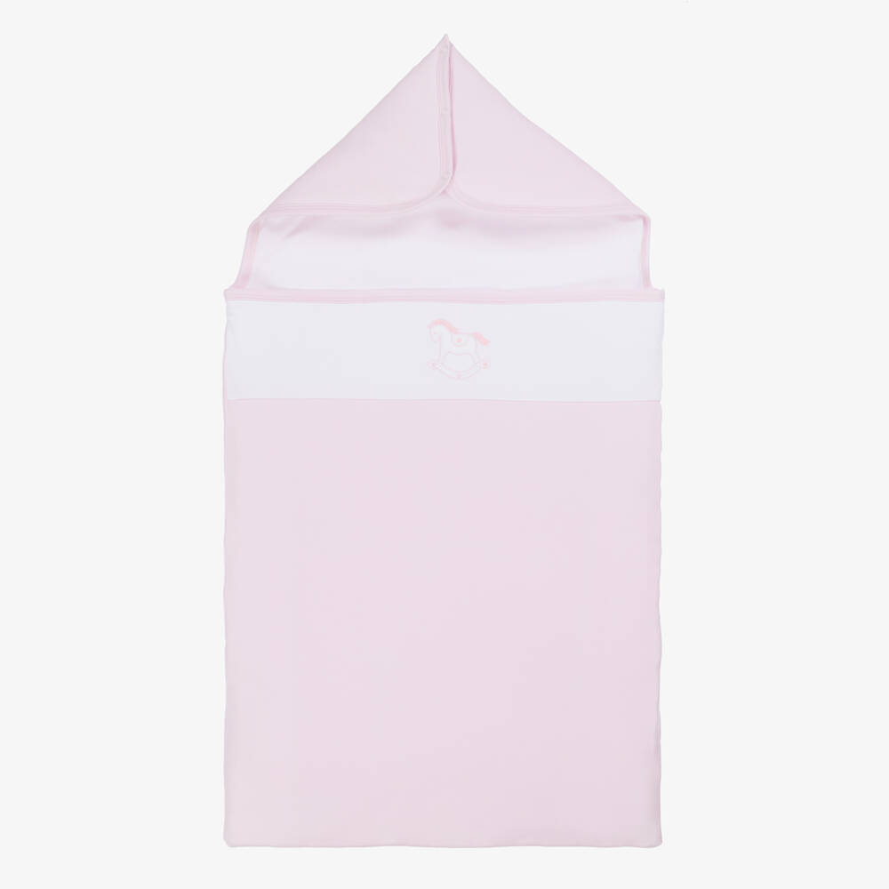 Kissy Kissy-Гнездо для девочек из розового хлопка с лошадкой-качалкой | Childrensalon Outlet