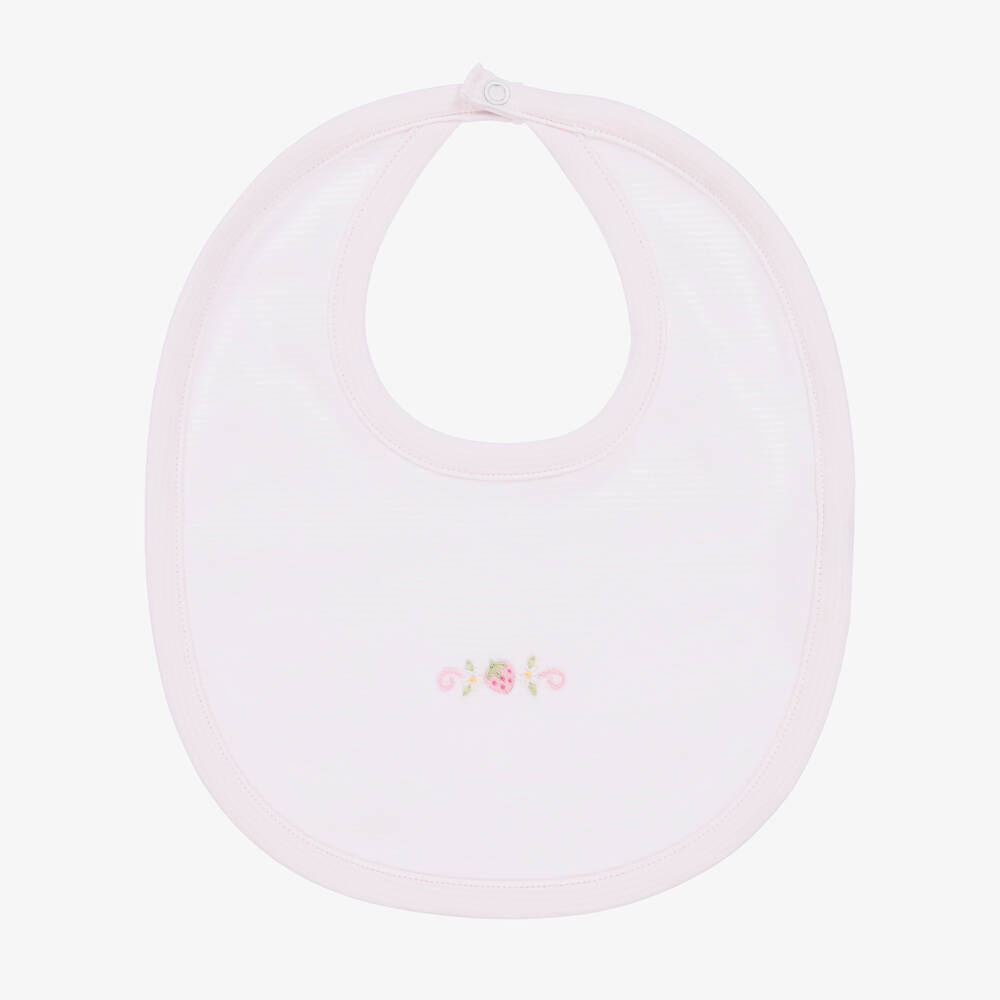 Kissy Kissy-Girls Pink Pima Cotton Summer Medley Bib | Childrensalon Outlet