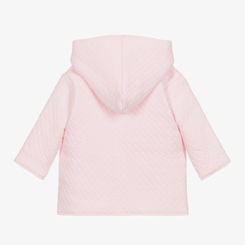 Kissy Kissy-Girls Pink Quilted Classic Jacquards Pram Coat | Childrensalon Outlet