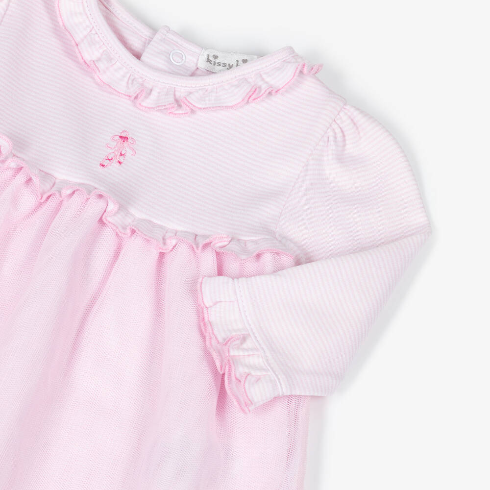 Kissy Kissy-Girls Pink Ruffle Dress Ensemble | Childrensalon Outlet