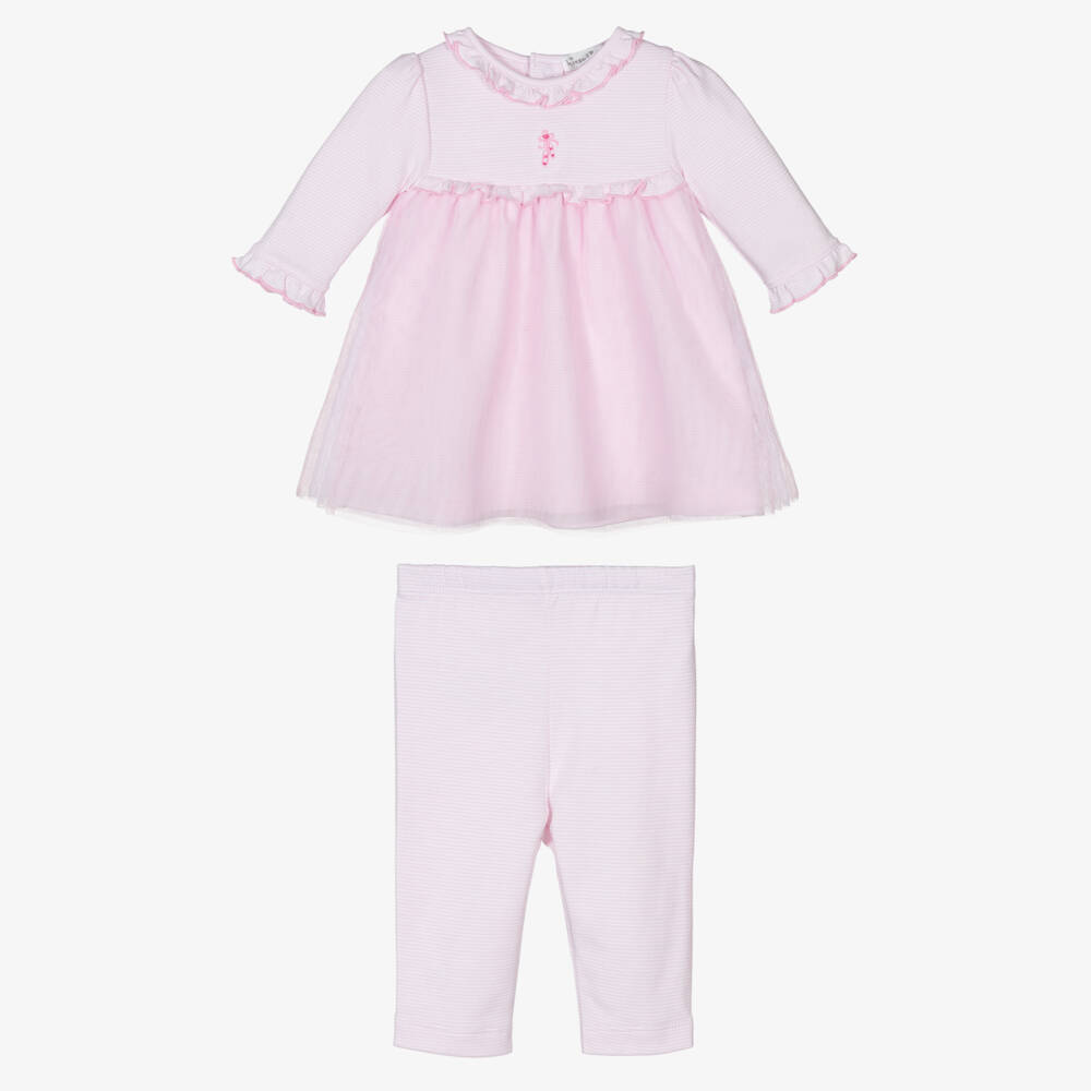 Kissy Kissy-Girls Pink Ruffle Dress Ensemble | Childrensalon Outlet