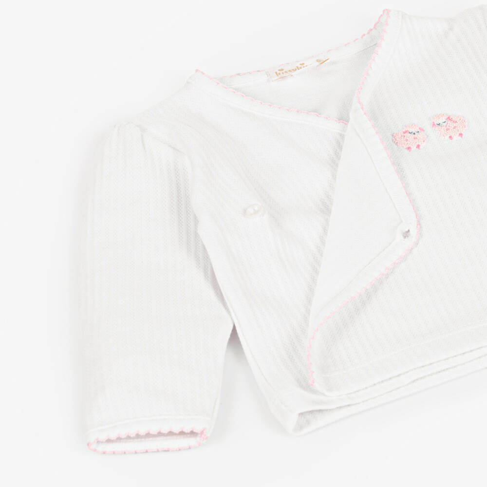 Kissy Kissy-Girls Pink Sheep Knit Two-Piece Set | Childrensalon Outlet