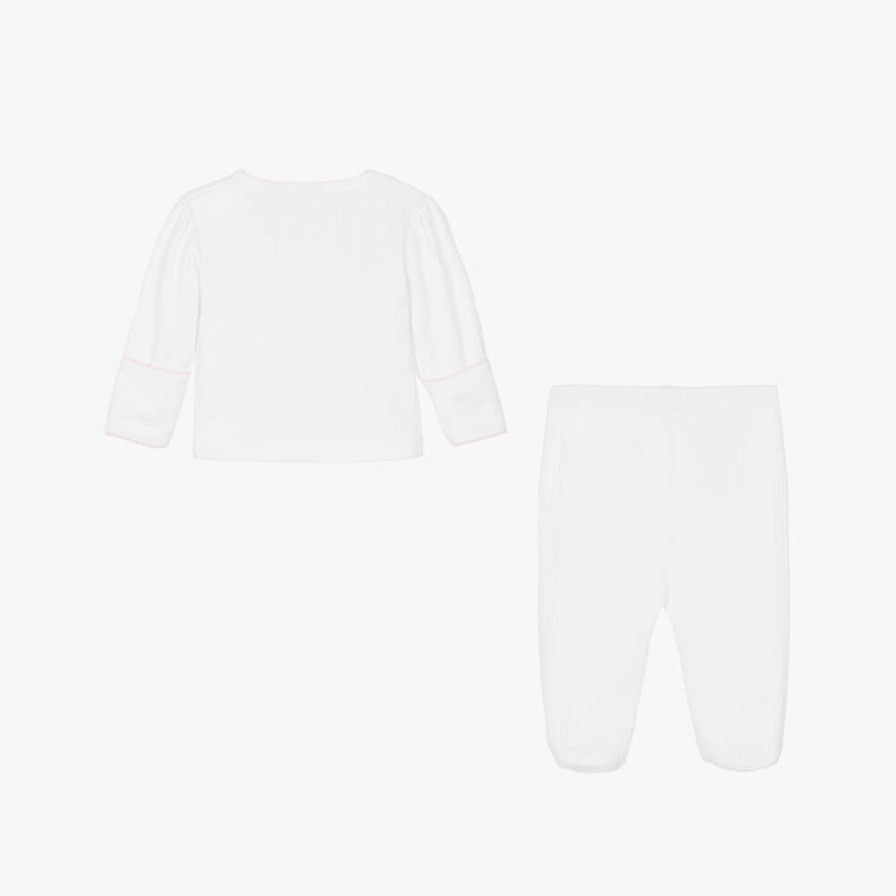 Kissy Kissy-Girls Pink Sheep Knit Two-Piece Set | Childrensalon Outlet